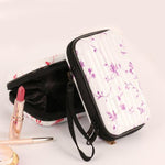 Rigid travel make up case Purple pattern / 18X11X5cm nz
