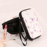 Rigid travel make up case Purple pattern / 18X11X5cm nz