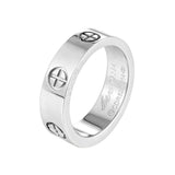 Ring with Christian crosses 52 mm / Silver nz