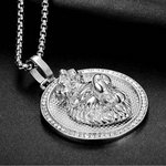 Roaring lion Steel pendant nz