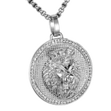 Roaring lion Steel pendant nz