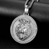Roaring lion Steel pendant nz