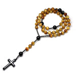 Rosary Tiger Eye Necklace nz