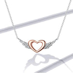 Rose gold angel necklace nz