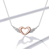 Rose gold angel necklace nz