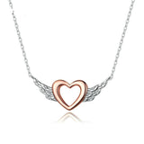 Rose gold angel necklace nz
