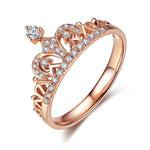 Rose gold crown ring nz