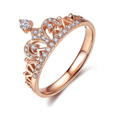 Rose gold crown ring nz