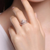 Rose gold crown ring nz