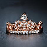 Rose gold crown ring nz