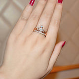 Rose gold crown ring nz