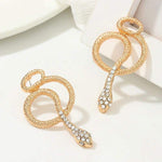 Rose gold diamond snake earrings nz