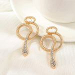 Rose gold diamond snake earrings nz