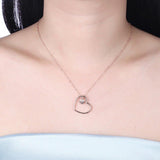 Rose gold heart necklace nz