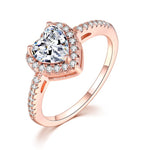 Rose gold heart ring nz