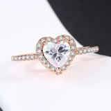 Rose gold heart ring nz