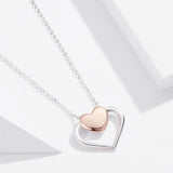 Rose gold heart shaped necklace nz