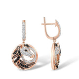 Rose gold horse earrings nz