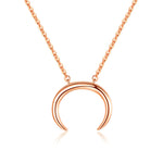 Rose gold moon necklace nz