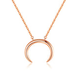 Rose gold moon necklace nz