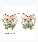 Rose gold owl earrings nz