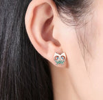 Rose gold owl earrings nz