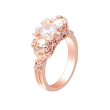 Rose gold skull ring 49 mm / nz