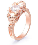 Rose gold skull ring nz