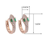 Rose gold snake earrings nz