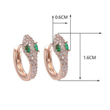 Rose gold snake earrings nz