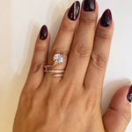 Rose gold snake ring diamond nz