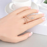 Rose gold snake ring nz