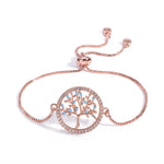 Rose gold tree of life bracelet nz