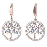 Rose gold tree of life earrings nz