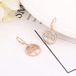 Rose gold tree of life earrings nz