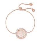 Rose gold tree of life elegant bracelet nz