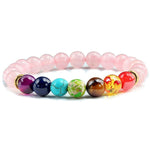 Rose Pearl 7 Chakra Bracelet nz