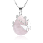 Rose quartz butterfly necklace The chain nz