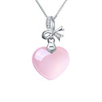 Rose quartz heart necklace nz