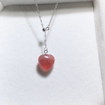 Rose quartz heart pendant nz