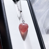 Rose quartz heart pendant nz