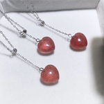 Rose quartz heart pendant nz