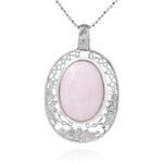 Rose quartz oval necklace No chain nz