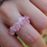 Rose quartz pearl ring nz
