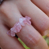 Rose quartz pearl ring nz