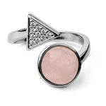 Rose quartz vintage ring nz