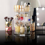 Rotating 360 degrees makeup organiser Transparent nz