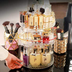 Rotating 360 degrees makeup organiser Transparent nz