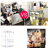 Rotating 360 degrees makeup organiser Transparent nz