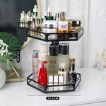 Rotating makeup organiser Black 1 nz